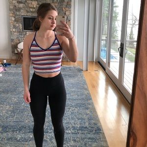 Red, white & blue crop top.